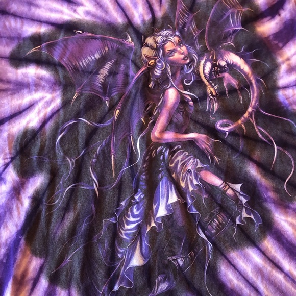 Tie-Dyed Purple Fairy Shirt - Picture 3 of 4